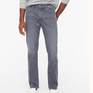 J. Crew Men’s Straight Fit Grey Jeans in Signature Flex